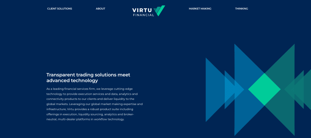 Virtu Financial HomePage Screenshot