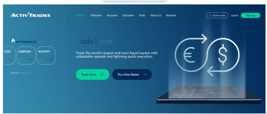 ActivTrades Forex Screenshot