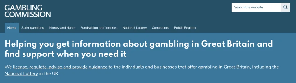 Top 10 Spread Betting Trends in 2025 2 UK Gambling Commission Homepage screenshot